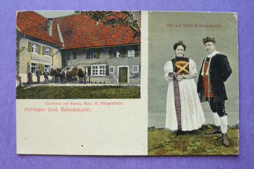 Ansichtskarte AK Hottingen 1910-1930 Gasthaus zur Sonne Hotzentracht Wirt Wirtin